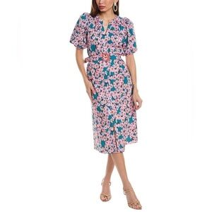 NEW w/Tags DIANE VON FURSTENBERG
Laena Blue Pink Floral Shift Dress Size Small